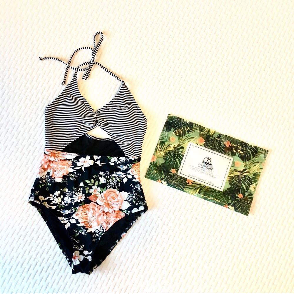 NEW Highwaisted One-piece Swim Suit | Cupshe